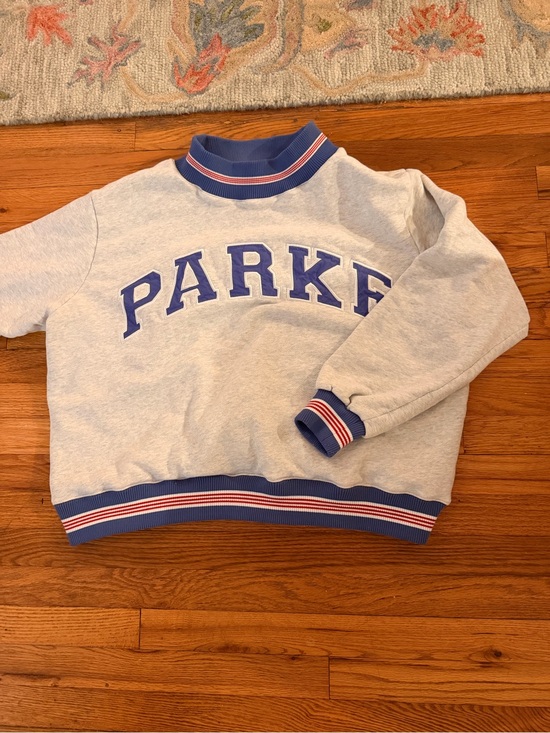 Parke Tops - PARKE Red, White, and Blue Mockneck